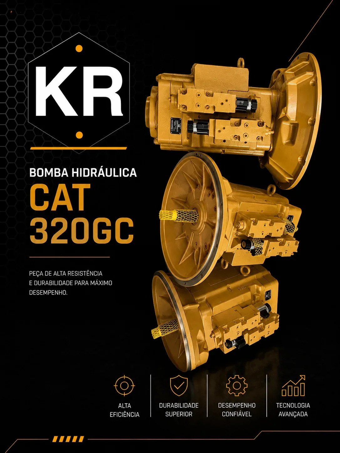 Bomba Hidráulica Caterpillar 320GC — Nova