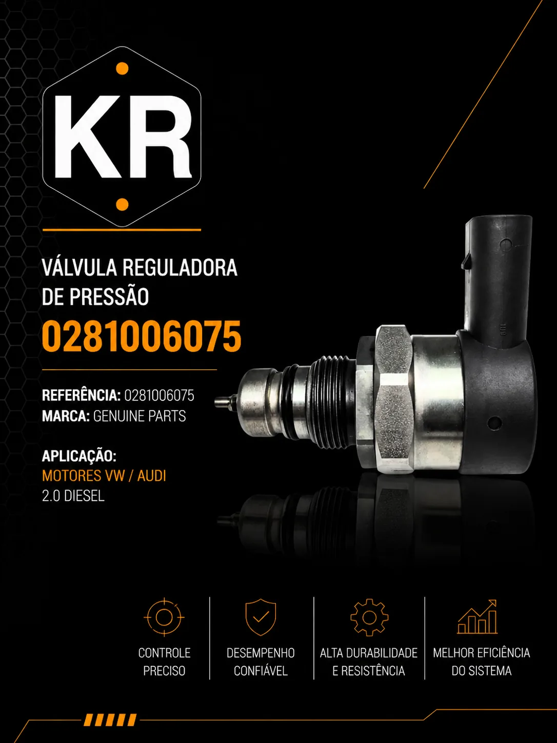 Válvula Genuine Parts – 0281006075 P/N 0281006075