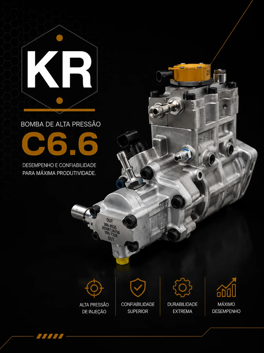 Bomba de Alta Pressão Caterpillar C6.6 — 295-9125
