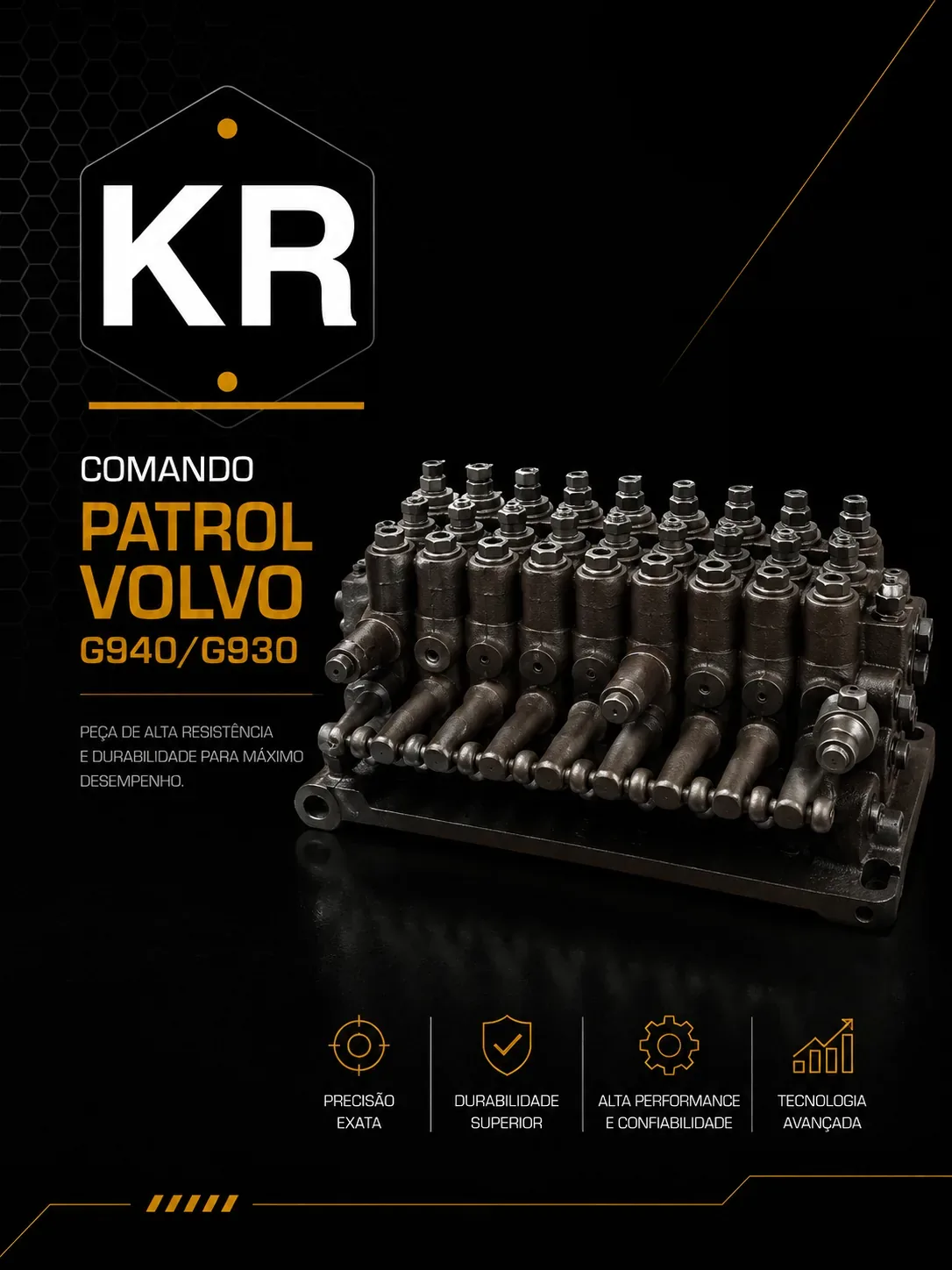 Comando Patrol Volvo Motoniveladora G940 / G930 — Usado Ótimo Estado
